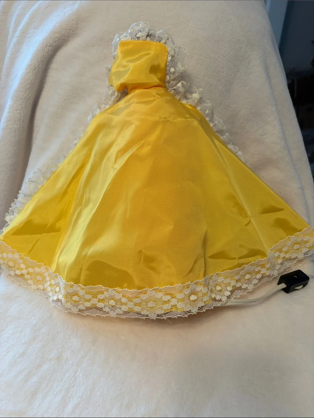 Vintage infant Jesus of Prague with light